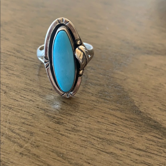 Malachite Nugget Inlay Ring - Picture 1 of 4